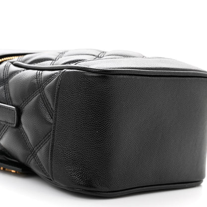 Saint Laurent Grain de Poudre Quilted 80's Vanity Bag Black 9 of 10