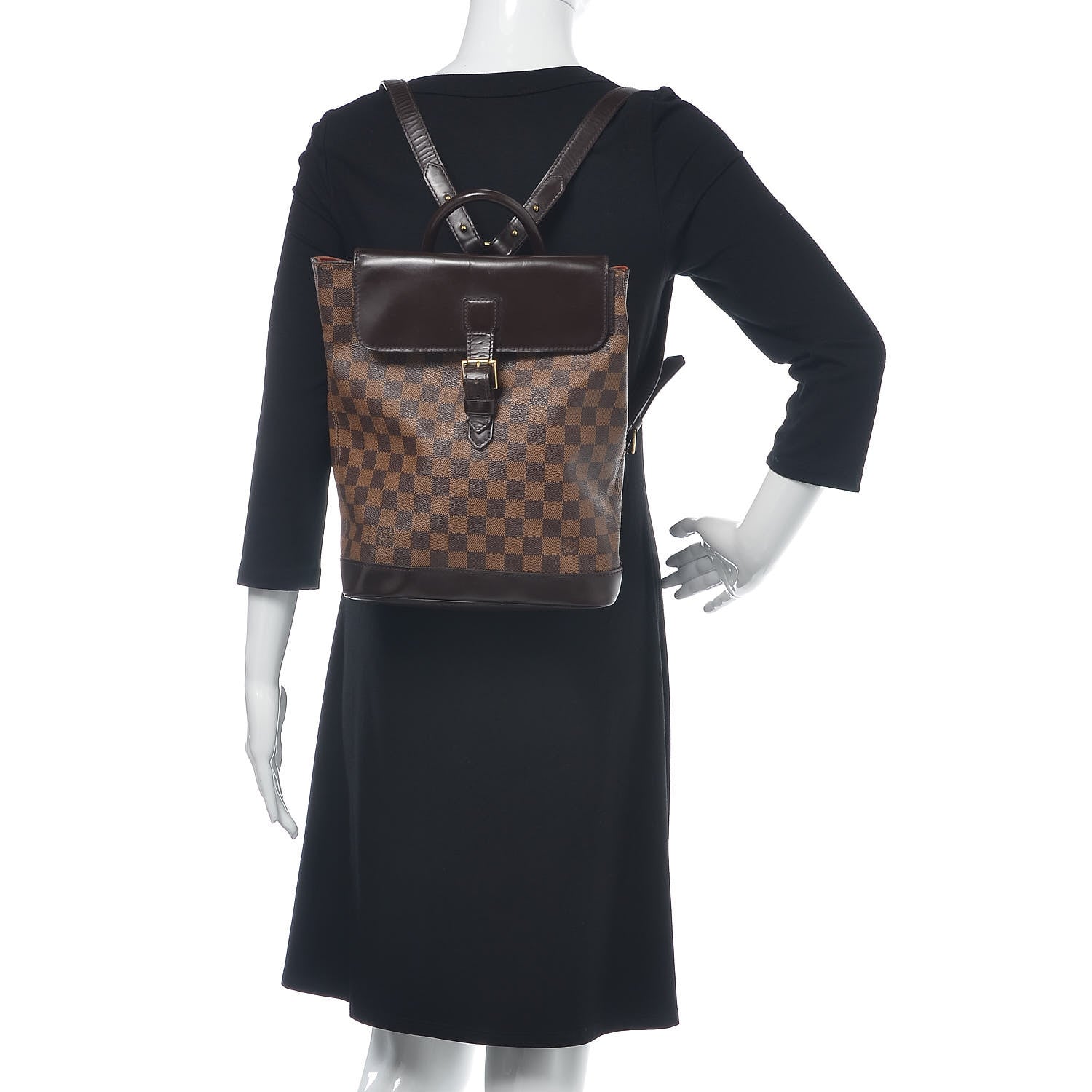 Louis Vuitton Damier Ebene Soho Backpack 2 of 21