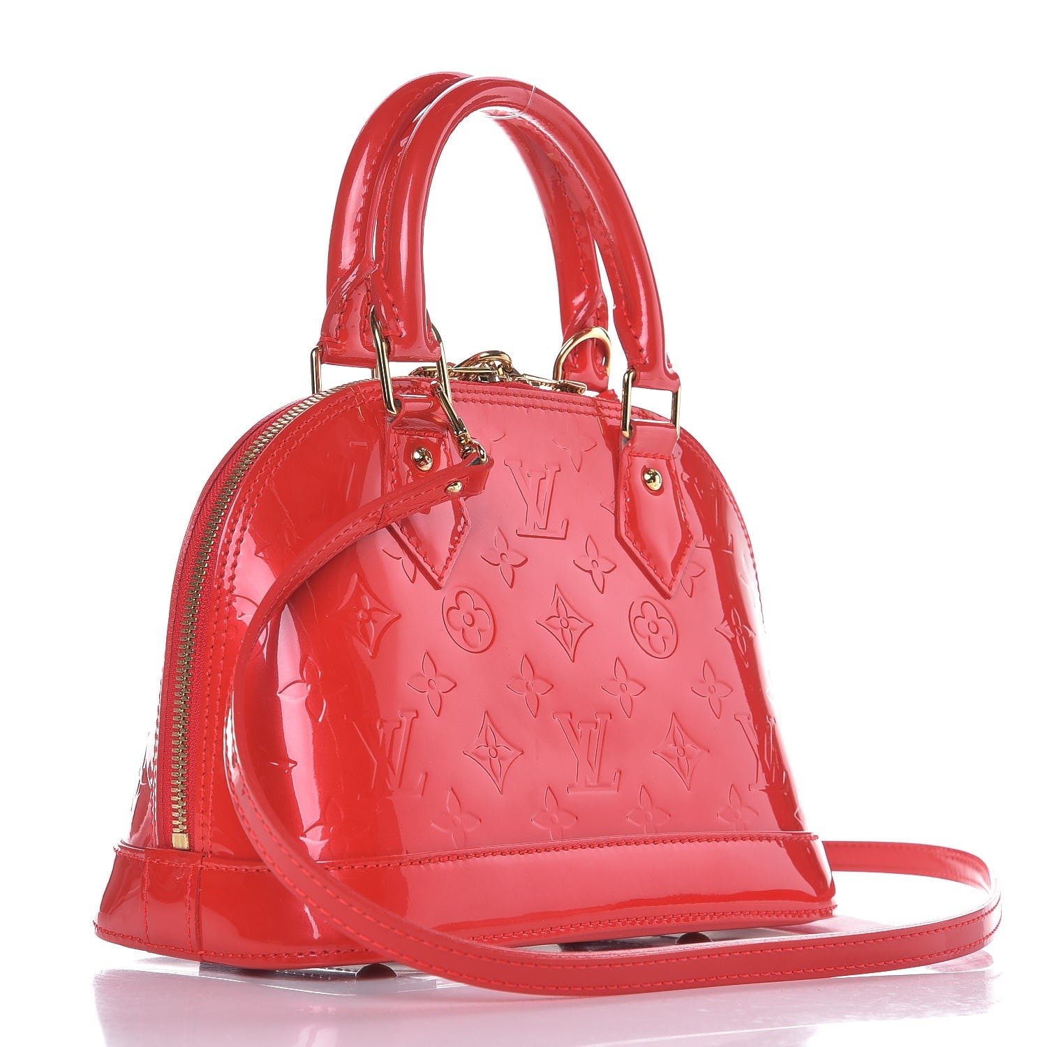 Louis Vuitton Vernis Alma BB Rouge Grenadine 4 of 7