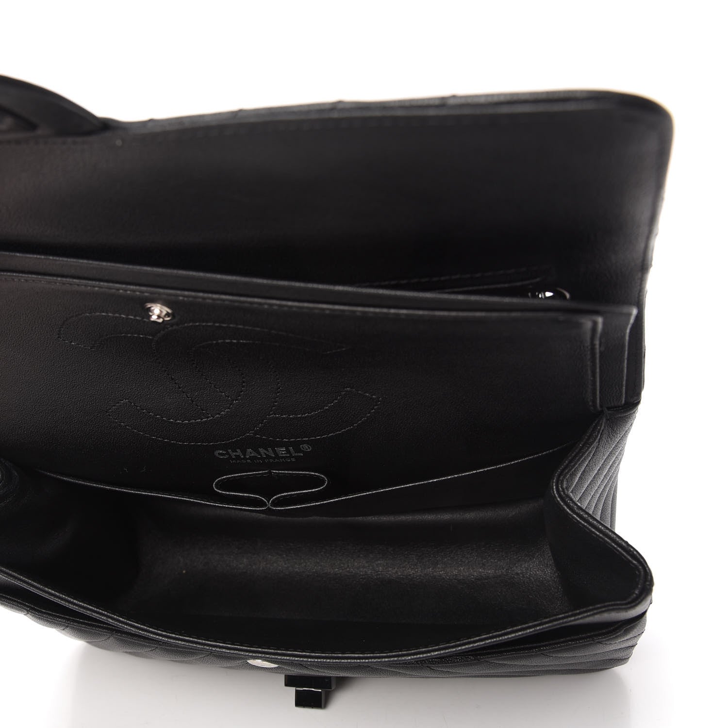 Chanel Sheepskin Chevron Quilted 2.55 Reissue 226 Flap So Black 5 of 10