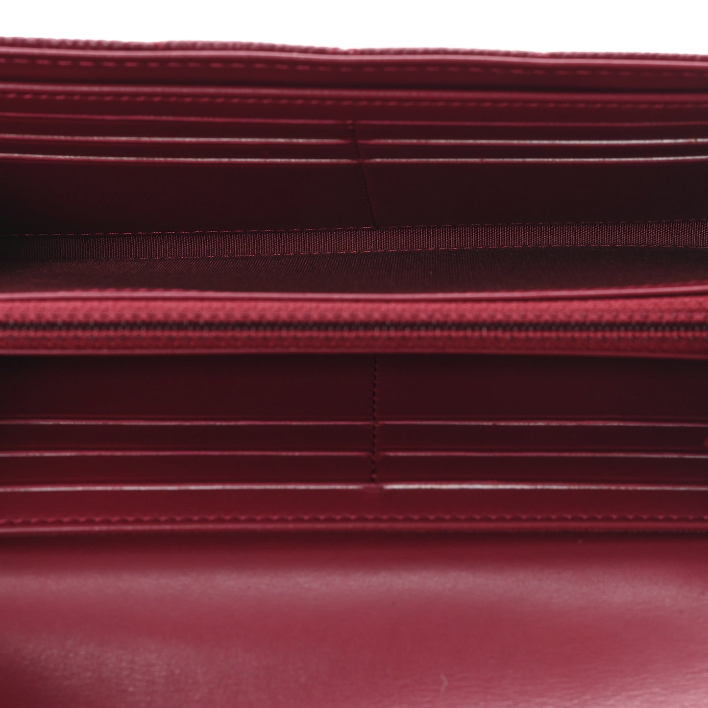 Caviar Quilted Large Filigree Gusset Flap Wallet Dark Pink