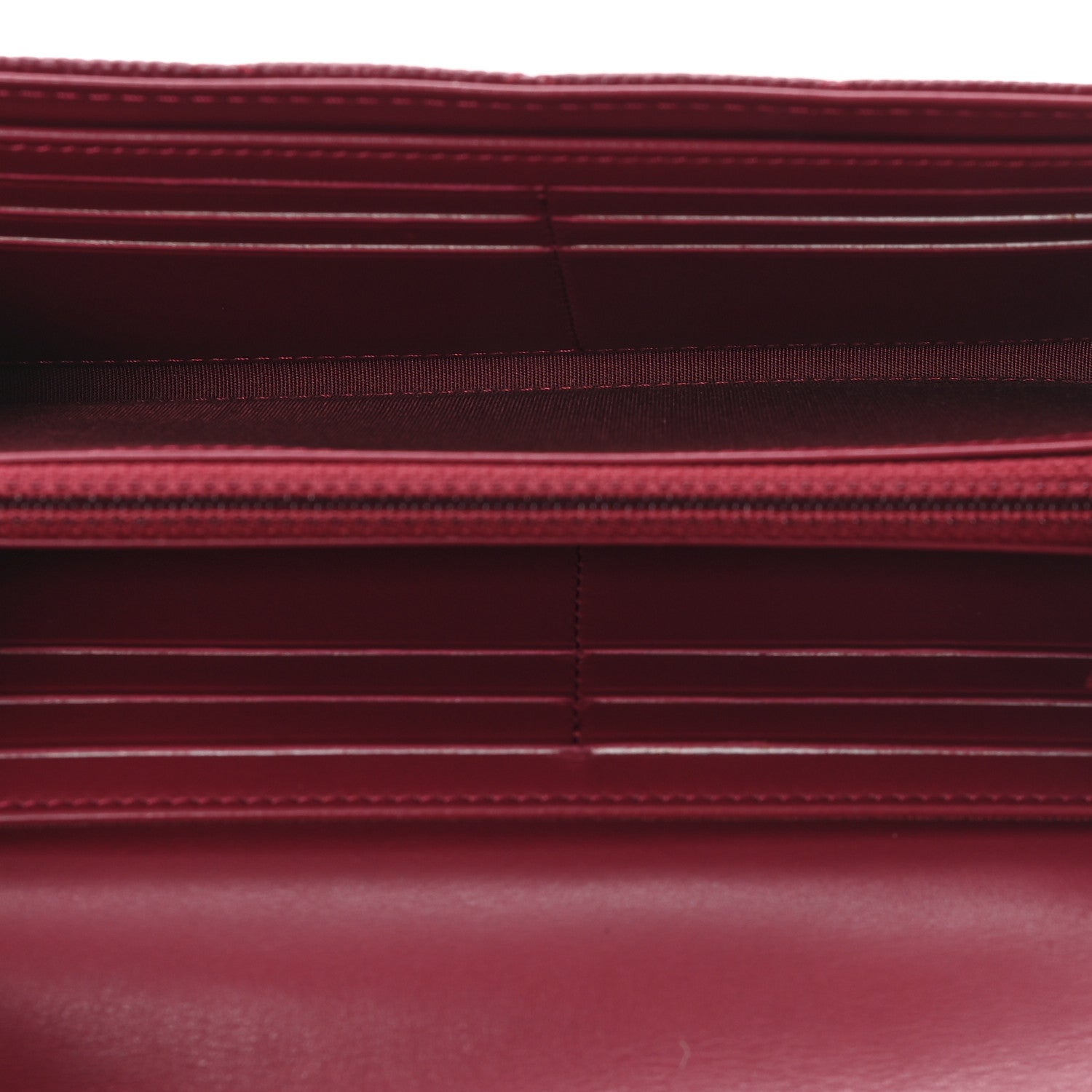Chanel Caviar Quilted Large Filigree Gusset Flap Wallet Dark Pink 5 of 9