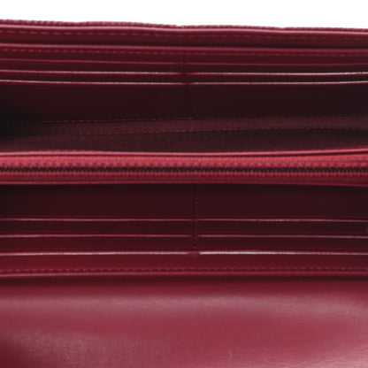 Chanel Caviar Quilted Large Filigree Gusset Flap Wallet Dark Pink 5 of 9