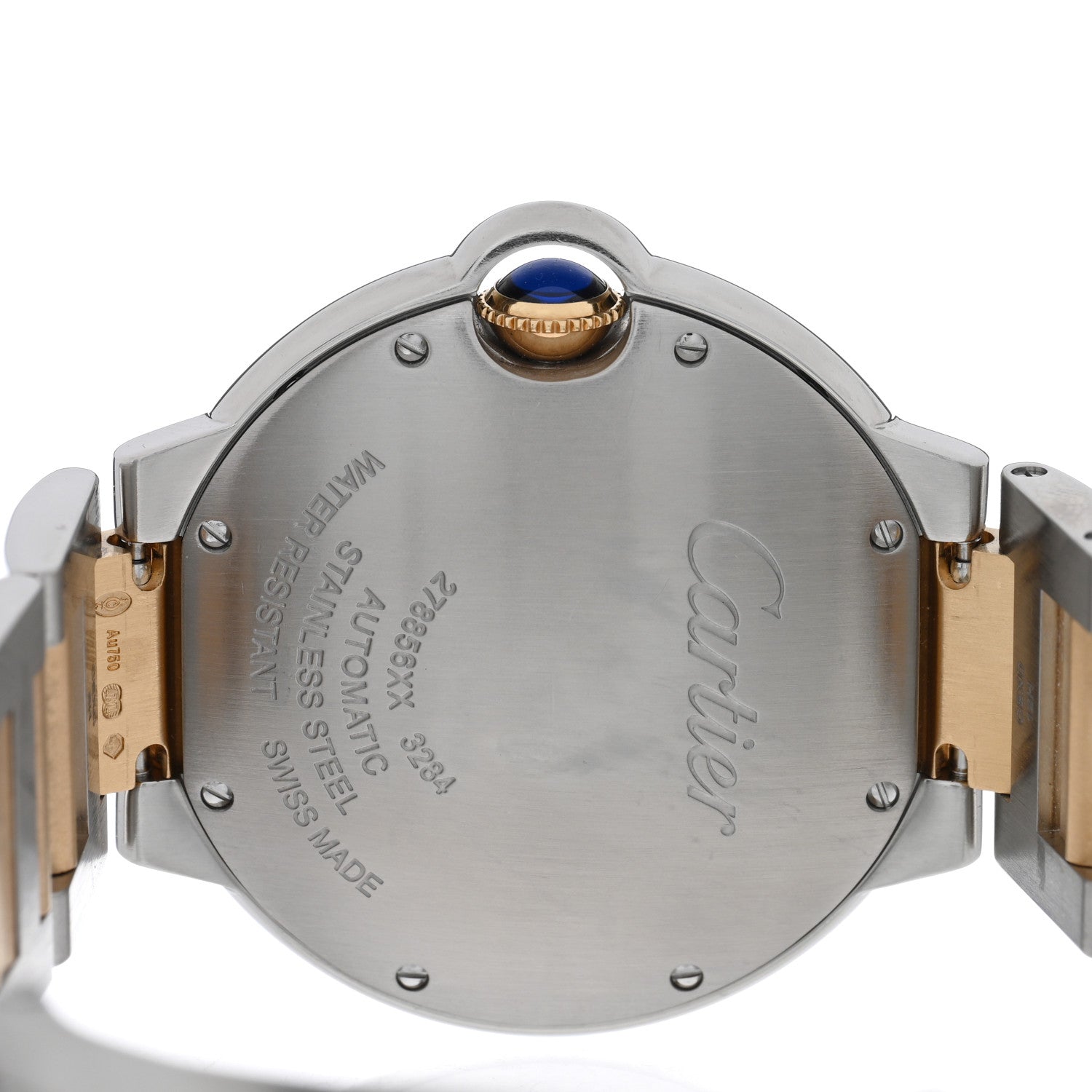 Cartier Stainless Steel 18K Yellow Gold 36mm Ballon Bleu De Cartier Automatic Watch 4 of 5