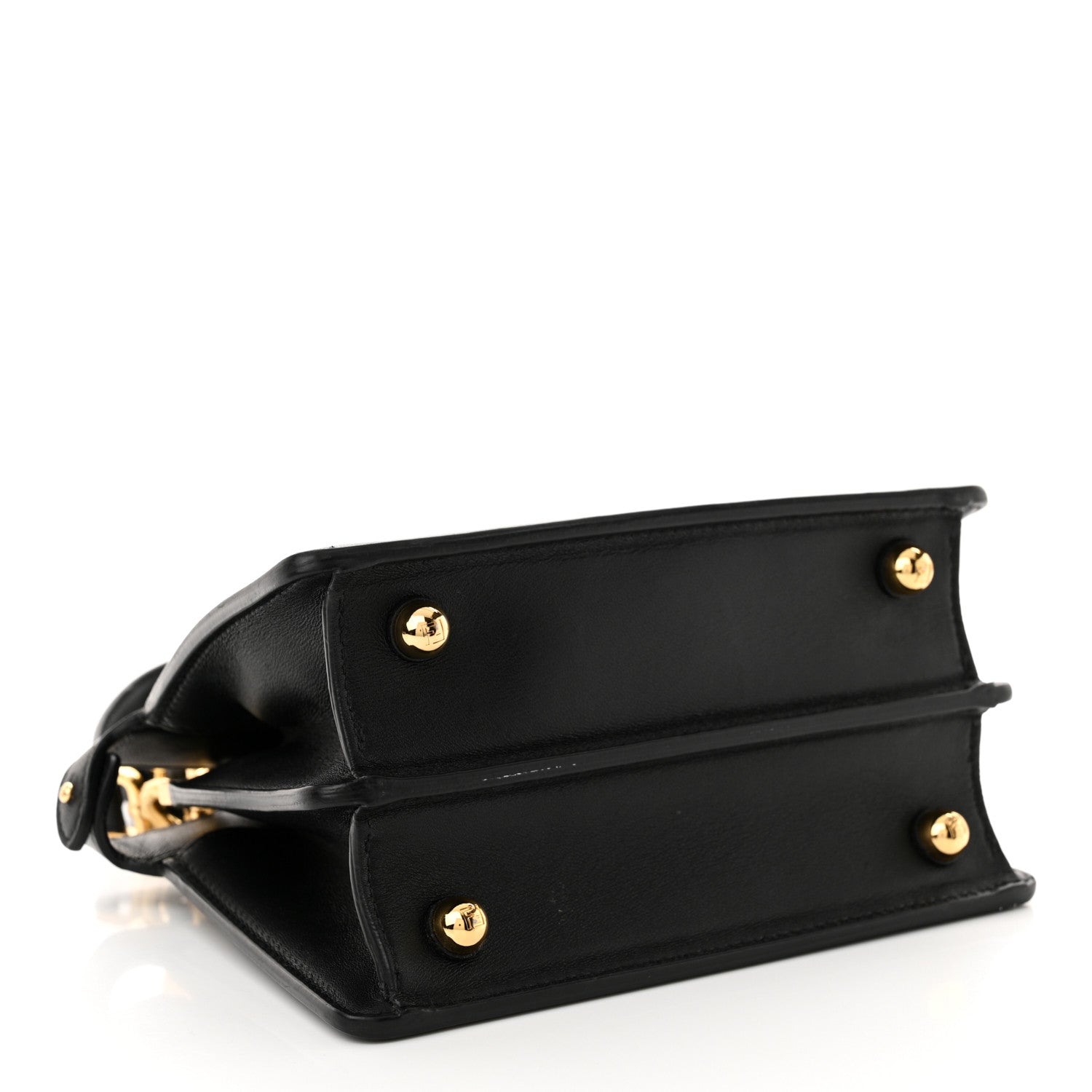 Fendi Shiny Nappa Petite Peekaboo I SEE U Satchel Black 4 of 16