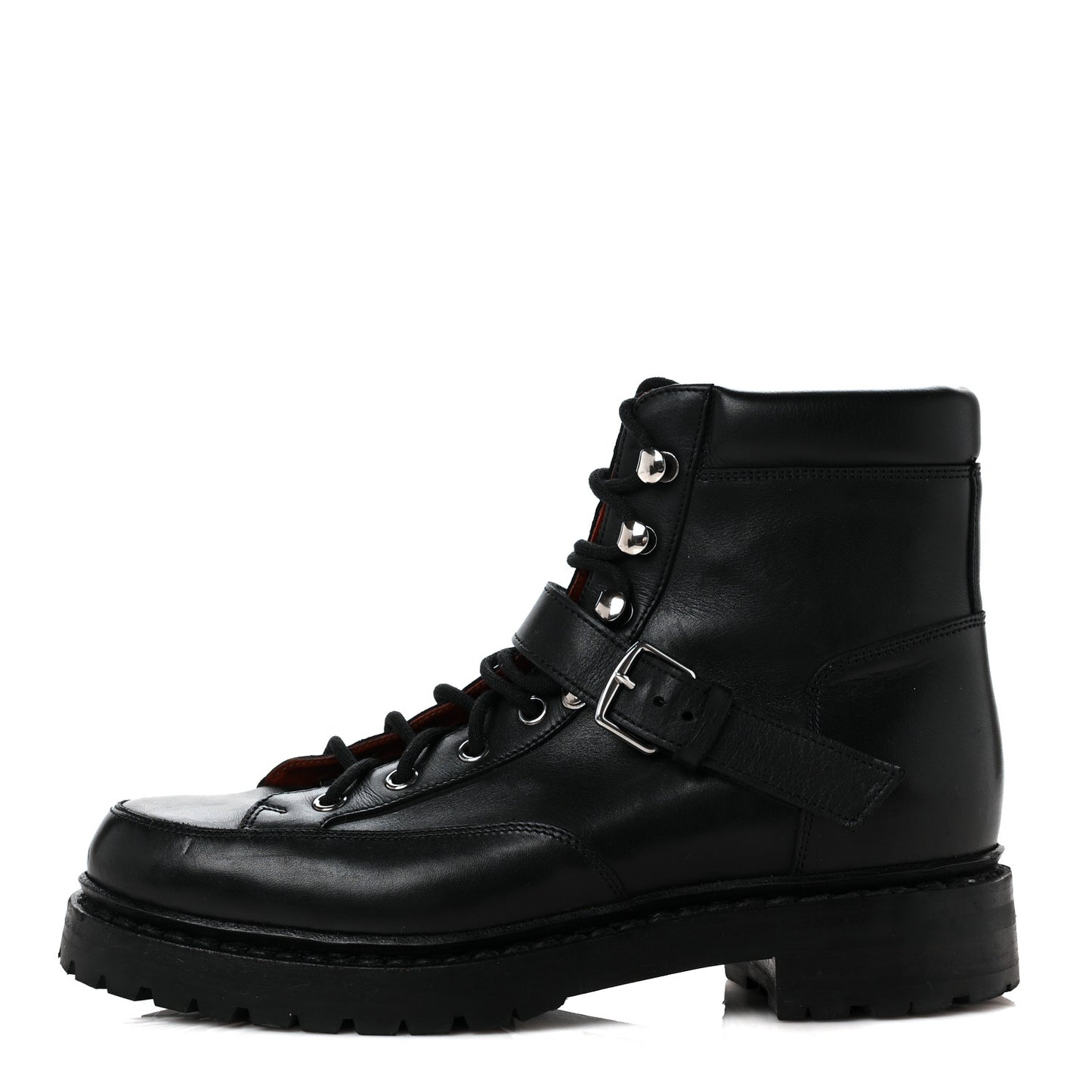 Calfskin Womens Hiking Boots 36 Black