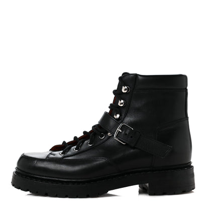 Hermes Calfskin Womens Hiking Boots 36 Black 1 of 8