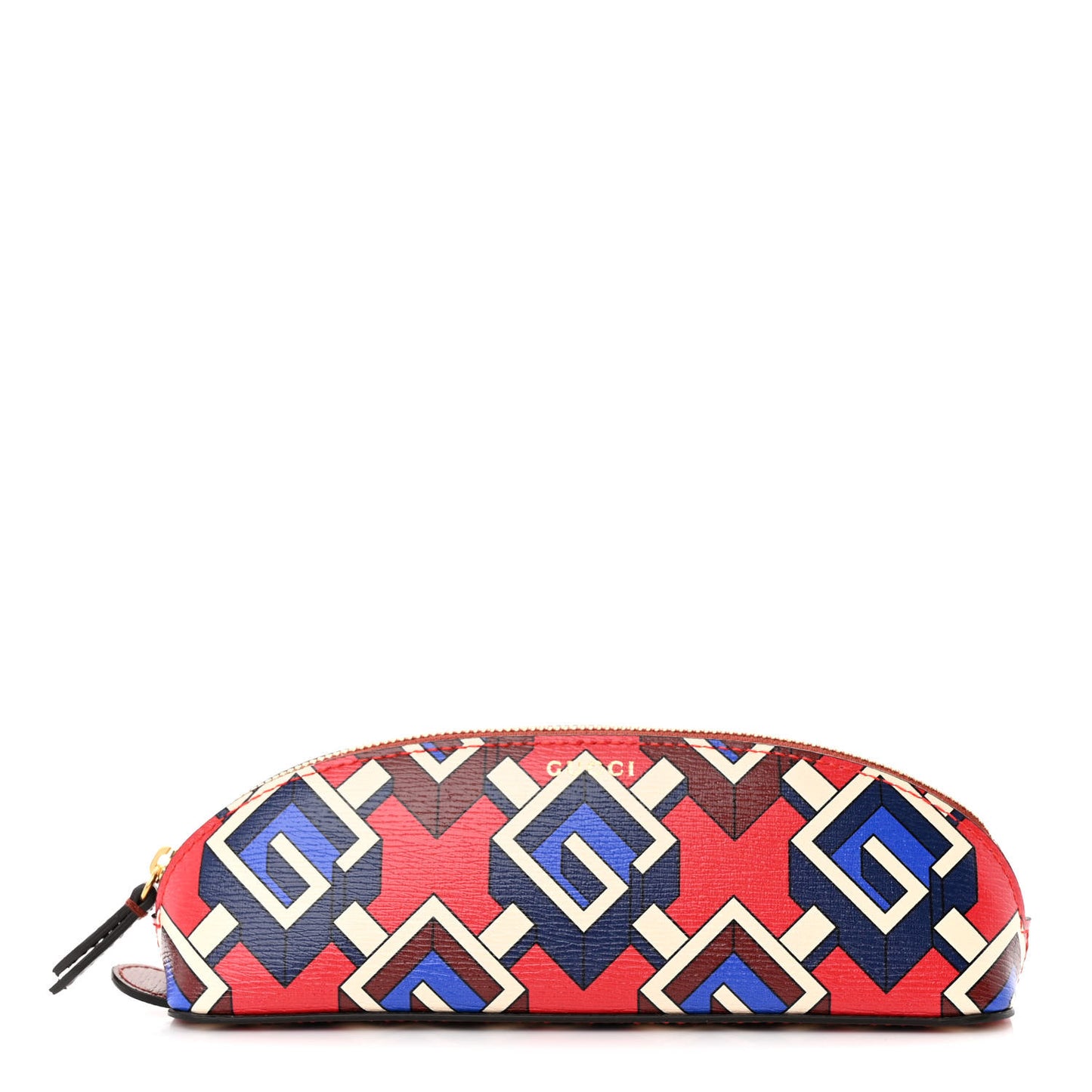 Shangai Calfskin Geometric G Pencil Case Multicolor