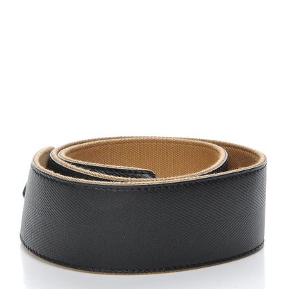 Louis Vuitton Calfskin Canvas Atlantis Shoulder Strap Black 2 of 5