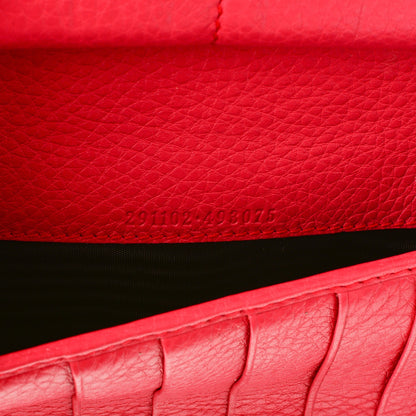 Gucci Pebbled Calfskin Soho Zip Around Wallet Pink 7 of 7