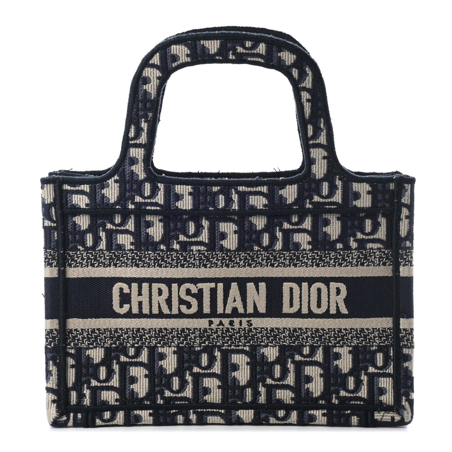 Oblique Mini Book Tote Blue Multicolor