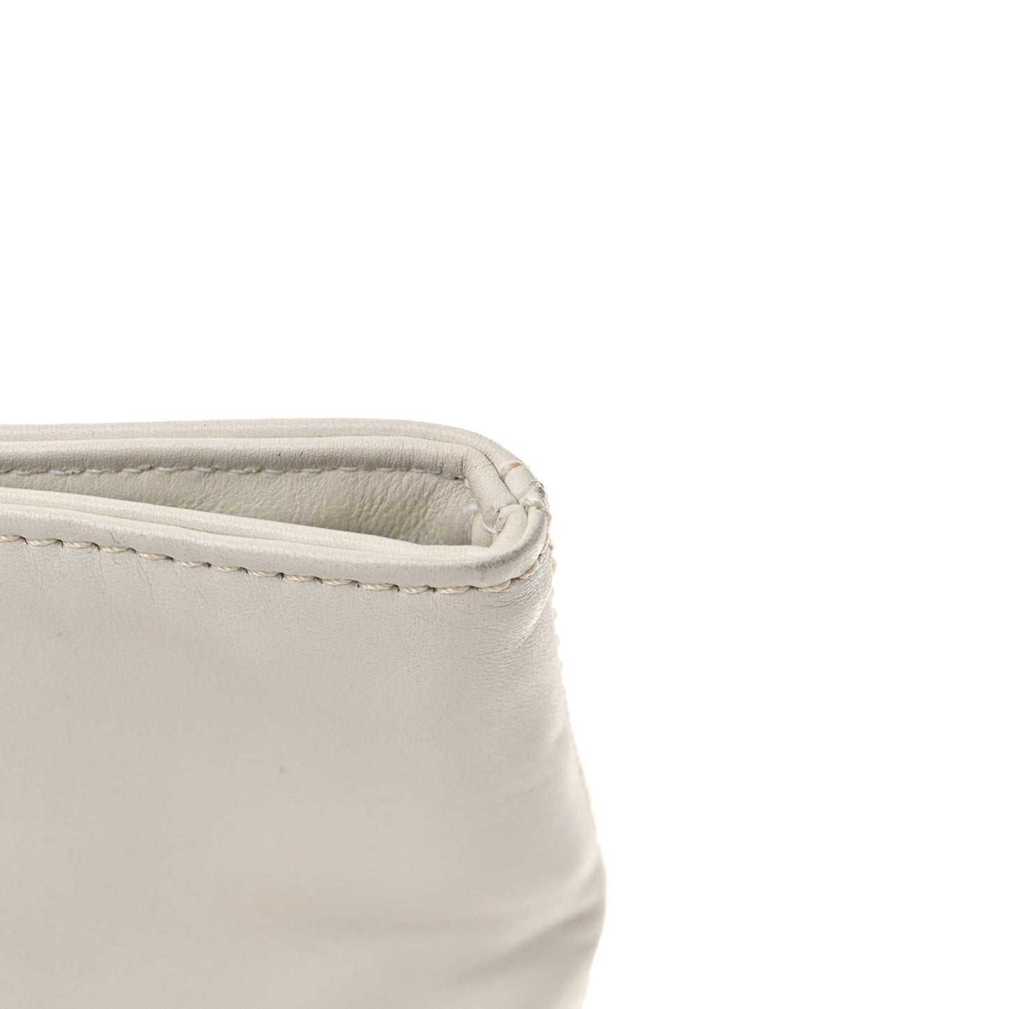 Lambskin Bekko Chain CC Shopping Tote White