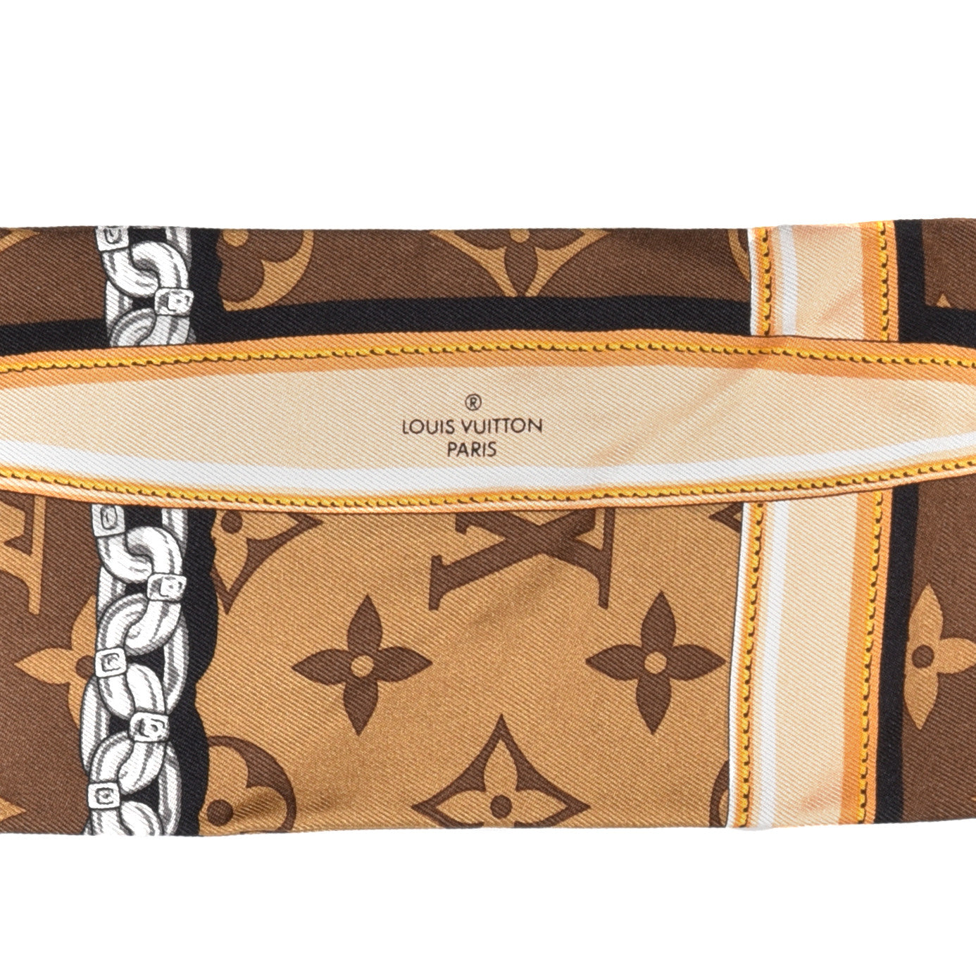 Silk Monogram Confidential Bandeau Brown