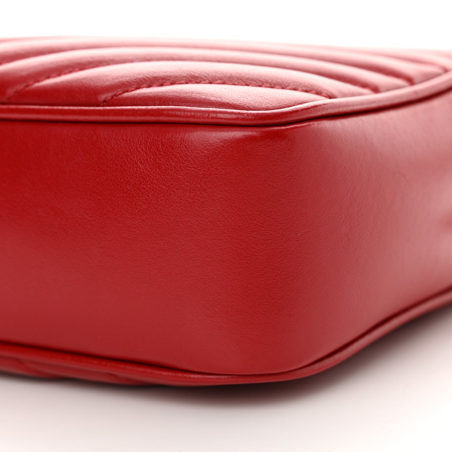 Calfskin Matelasse Monogram Lou Camera Bag Rouge Eros