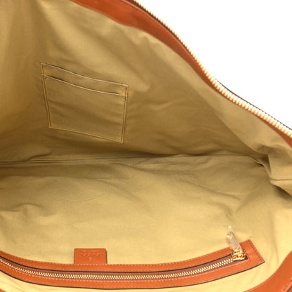 Gucci Vintage Canvas Calfskin Web Large Ophidia Half Moon Hobo Sand Light Cuir 5 of 10