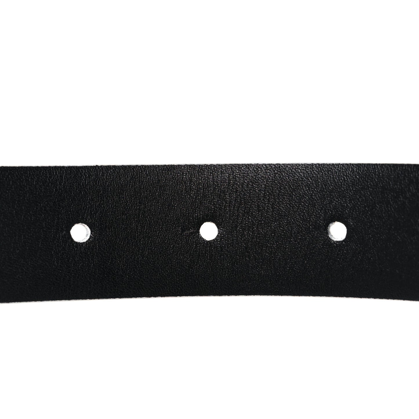 Calfskin Pearl Crystal CC Belt 75 30 White