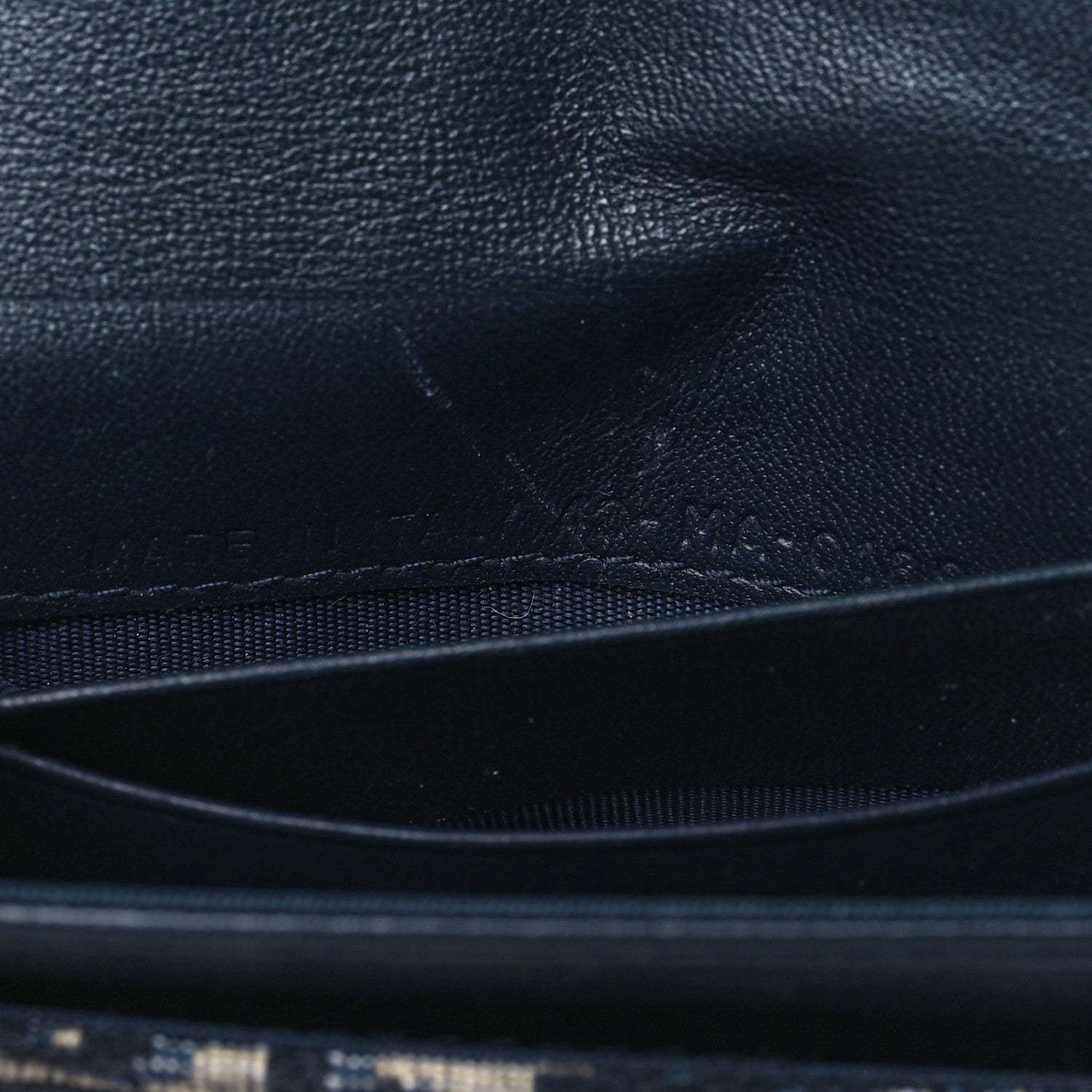 Christian Dior Oblique Saddle Bloom Card Holder Blue 7 of 8