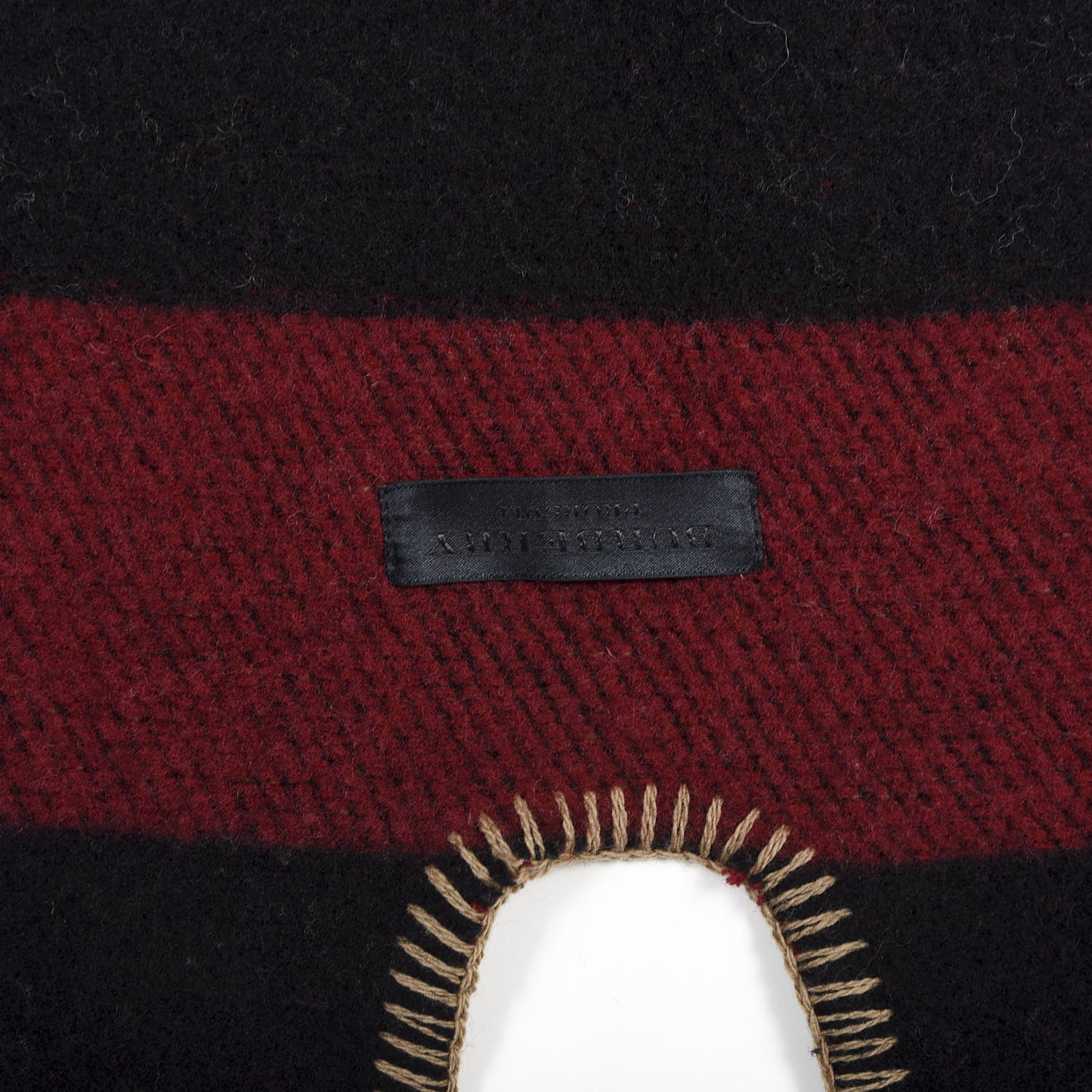 Cashmere Wool Mega Check Cape Scarf Scarf