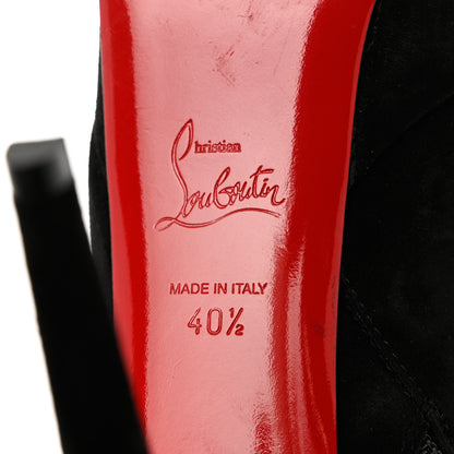 Christian Louboutin Suede Daf Booty 160 Ankle Boots 40.5 Black 7 of 9