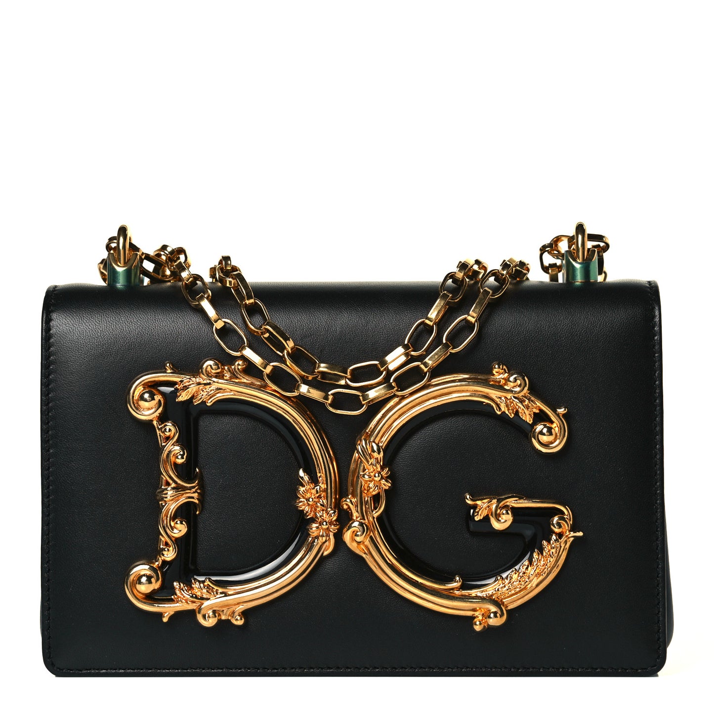 Nappa DG Girls Shoulder Bag Black