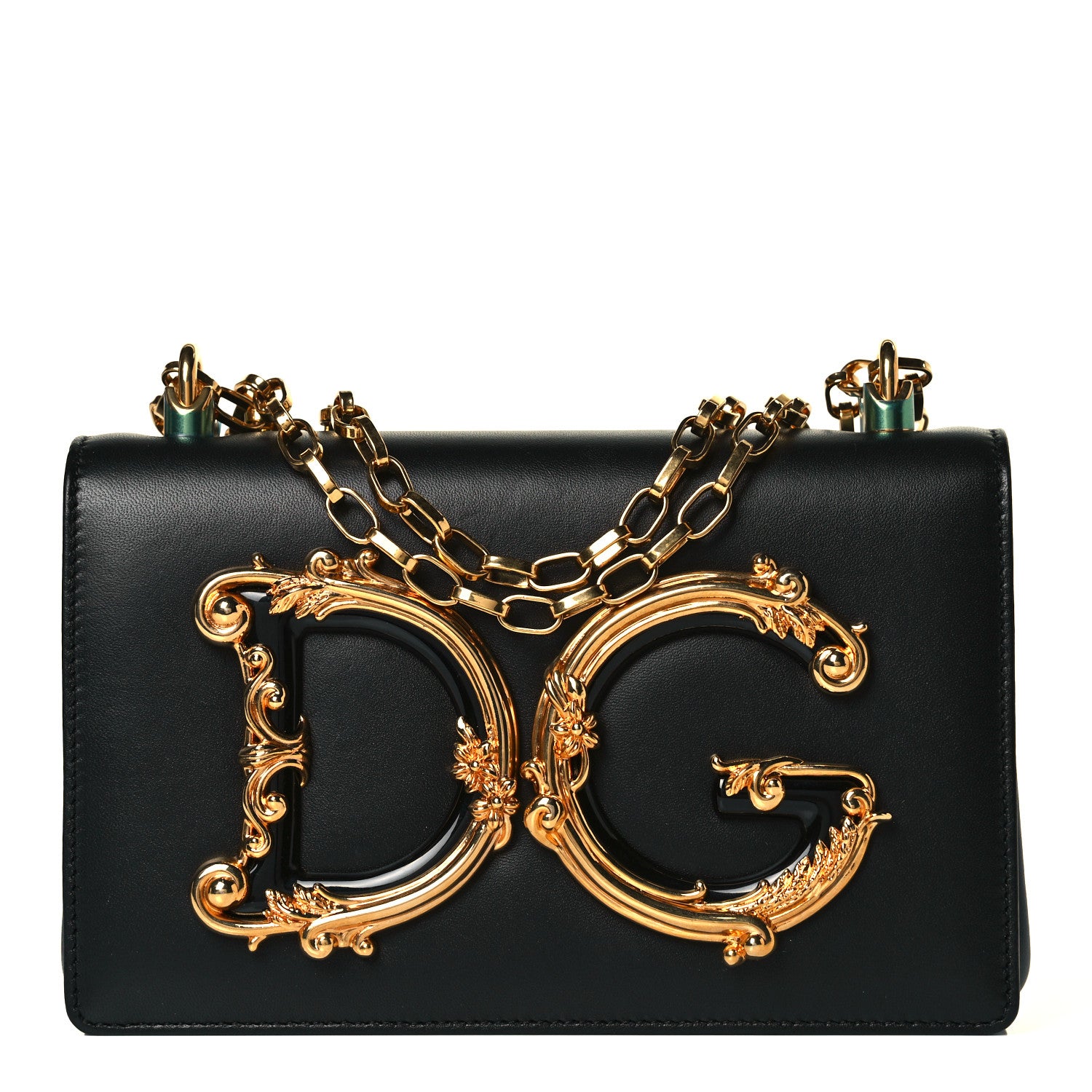 Dolce & Gabbana Nappa DG Girls Shoulder Bag Black 1 of 7