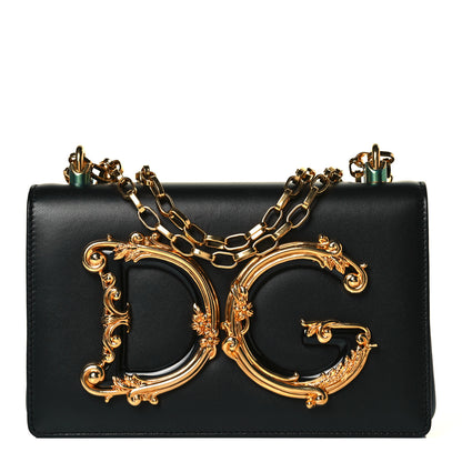 Dolce & Gabbana Nappa DG Girls Shoulder Bag Black 1 of 7