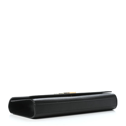Saint Laurent Grain De Poudre Monogram Cassandre Clutch Black 4 of 6