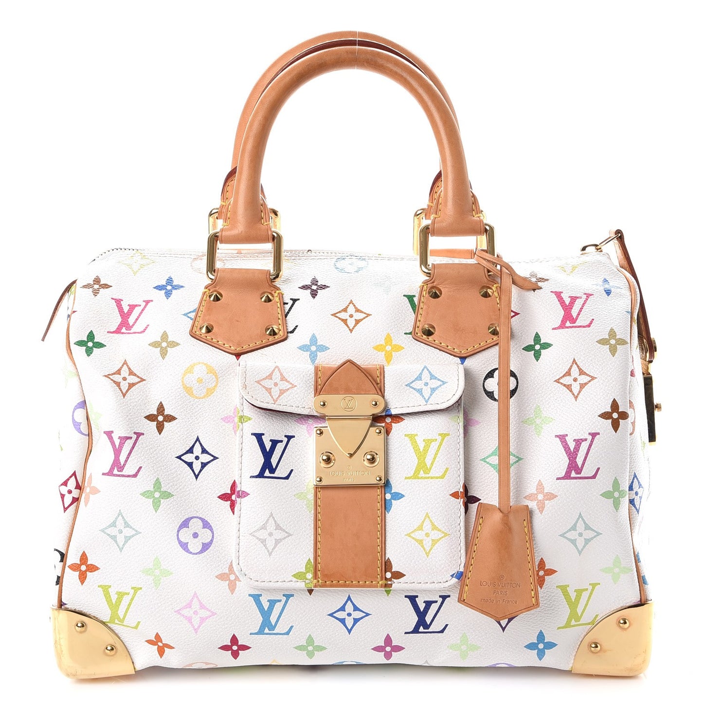 Monogram Multicolor Speedy 30 White