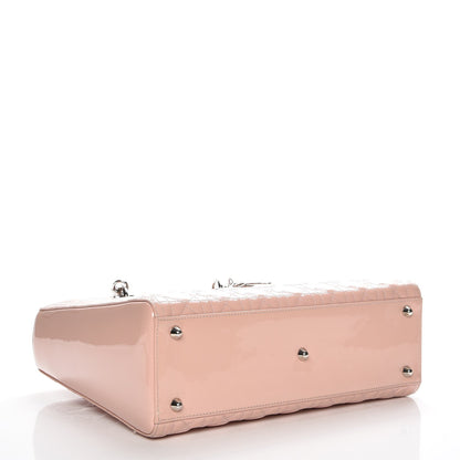 Christian Dior Patent Cannage Large Lady Dior Light Pink 5 of 8
