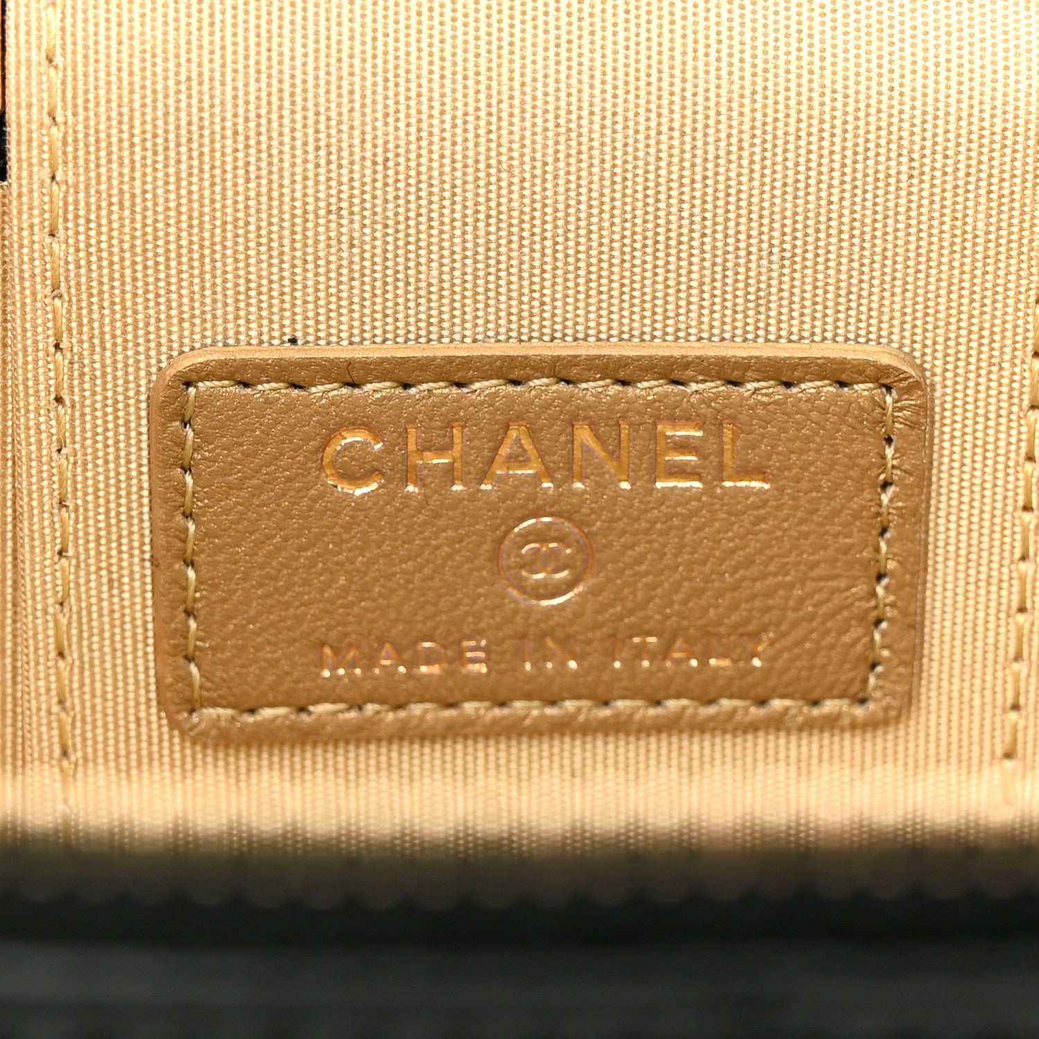 Chanel Lambskin Quilted Mini Pearl Crush Vanity Case With Chain Black 6 of 11