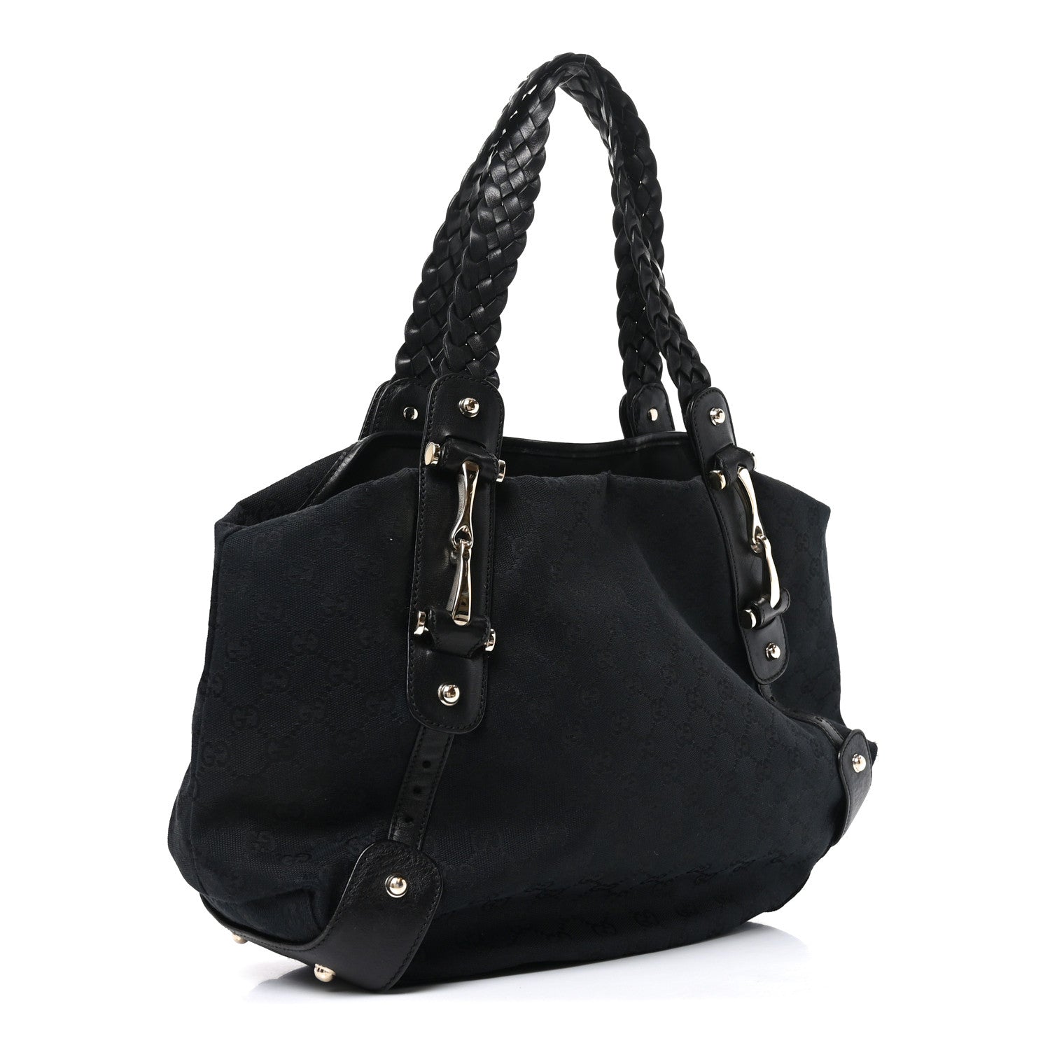 Gucci Guccissima Medium Pelham Shoulder Bag Black 3 of 11