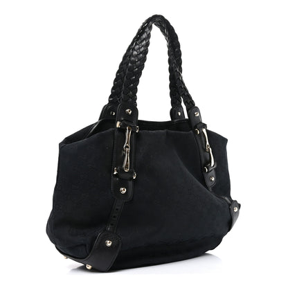 Gucci Guccissima Medium Pelham Shoulder Bag Black 3 of 11