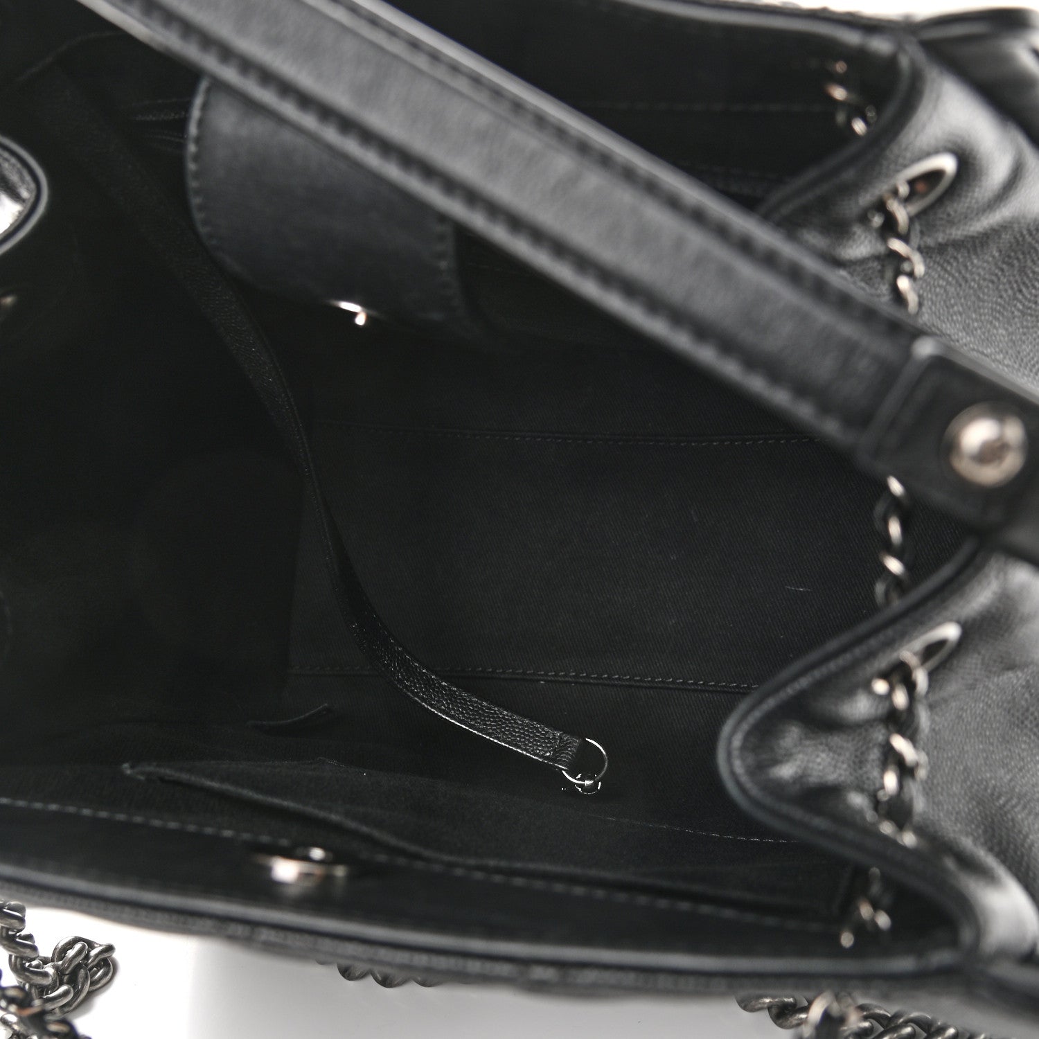 Chanel Caviar Quilted Medium CC Bucket Bag Black 5 of 10