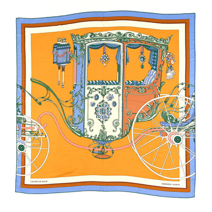 Hermes Cashmere Silk Coupe De Gala Shawl 140 Naturel 1 of 3