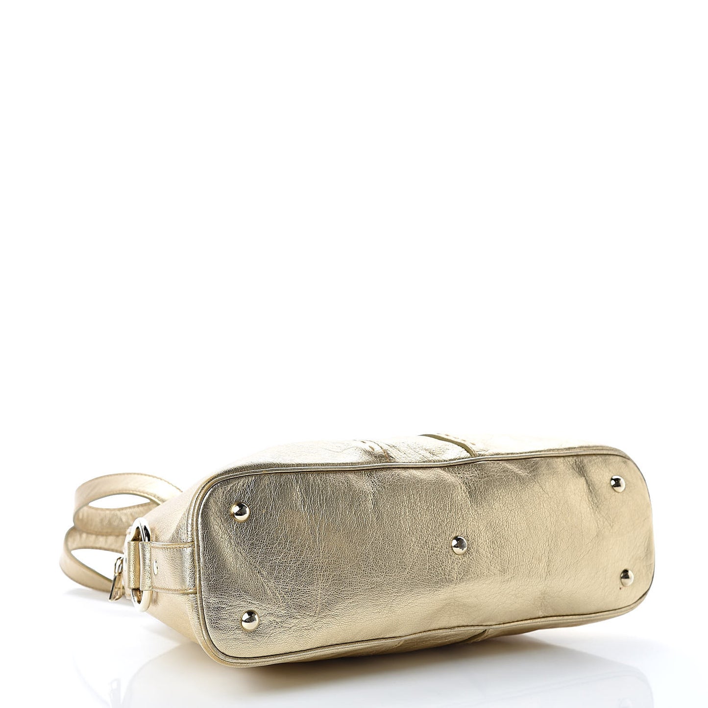 Metallic Calfskin Medium Muse Gold