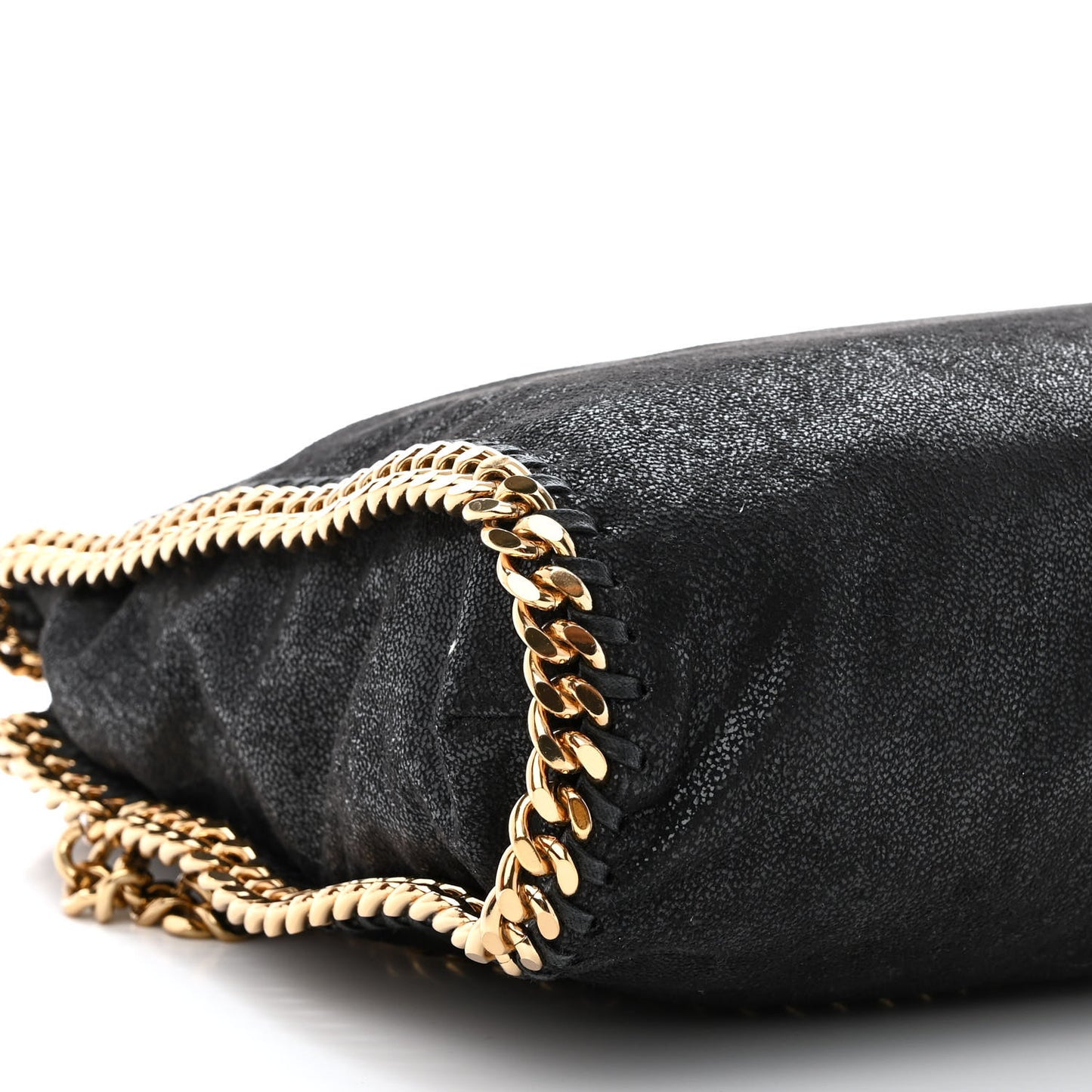 Shaggy Deer Falabella Fold Over Tote Black