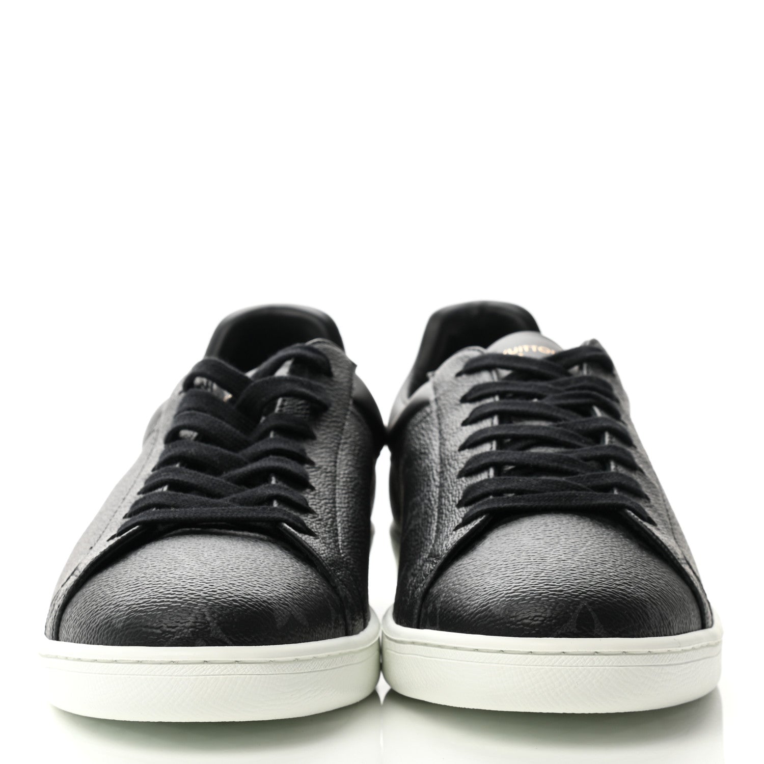 Louis Vuitton Calfskin Monogram Eclipse Luxembourg Sneakers 8 Black 2 of 8