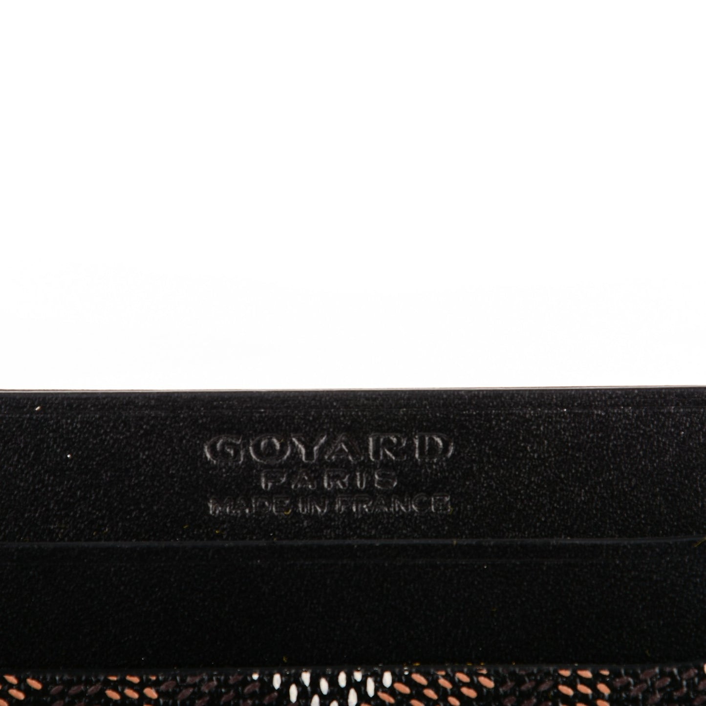 Goyardine Saint Sulpice Card Holder Black