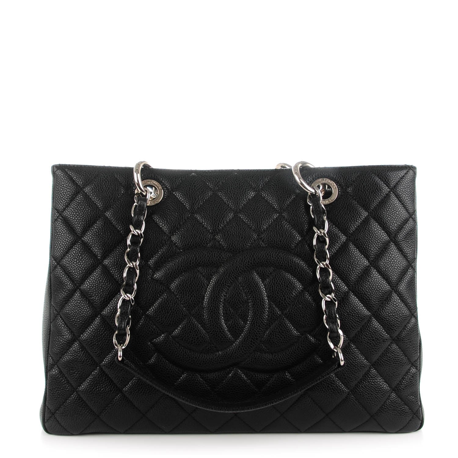 Chanel Caviar Quilted Grand Shopping Tote GST Black 1 of 8