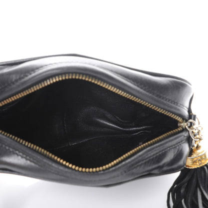 Chanel Lambskin Quilted Tassel Camera Case Black 5 of 15