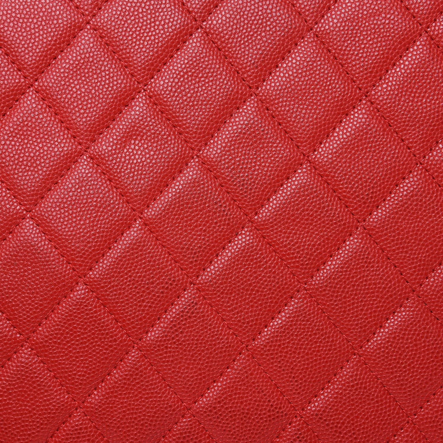 Chanel Caviar Quilted Large Golden Class Pouch Red 8 of 13