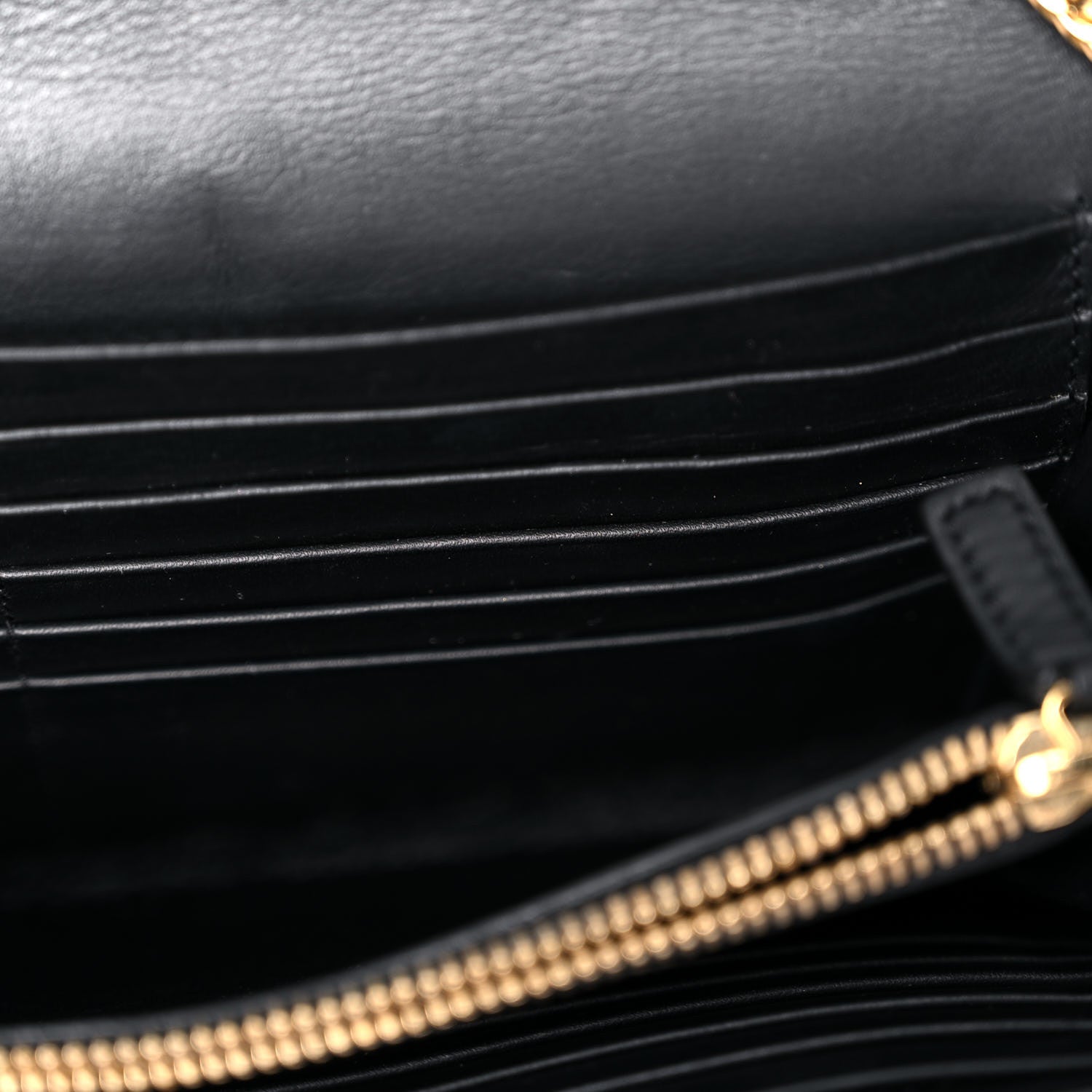 Saint Laurent Calfskin Classic Y Ligne Chain Wallet Black 12 of 20
