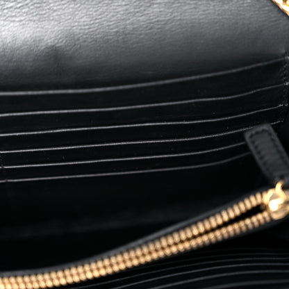 Saint Laurent Calfskin Classic Y Ligne Chain Wallet Black 12 of 20