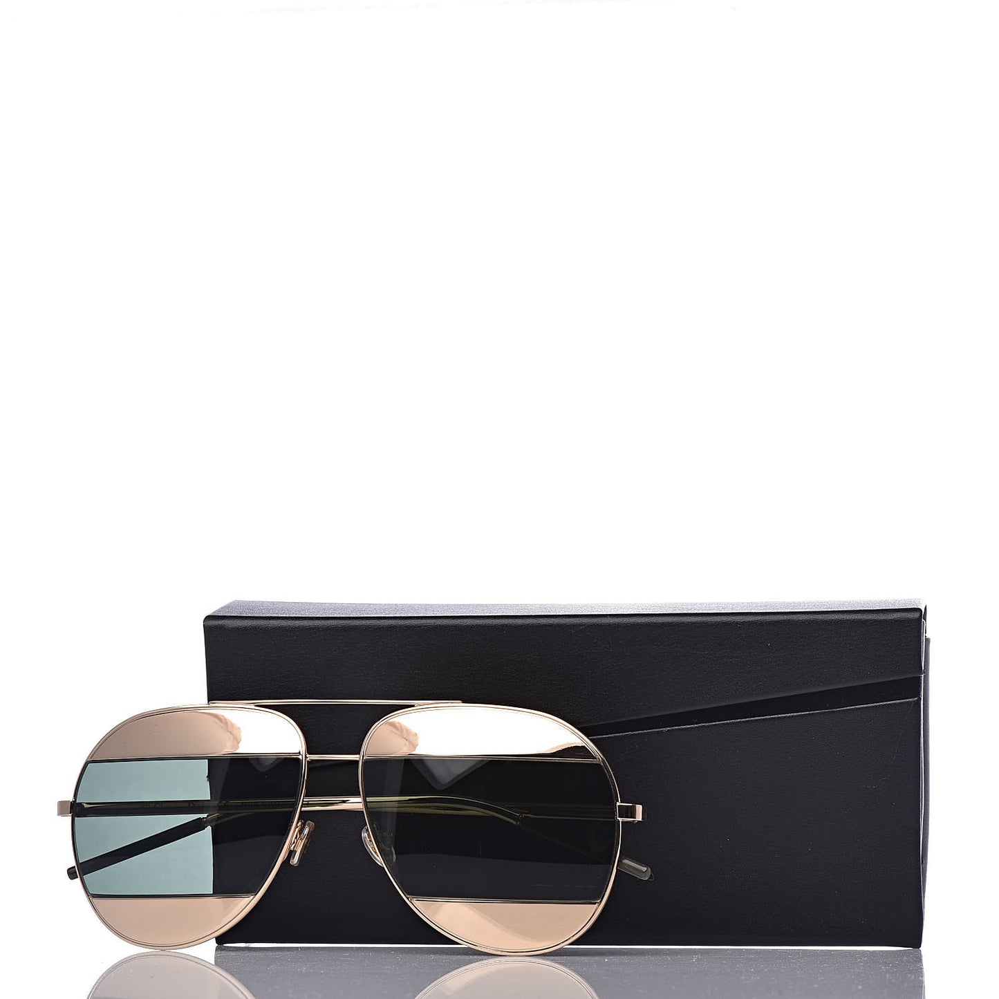 Split 1 Aviator Sunglasses Gold
