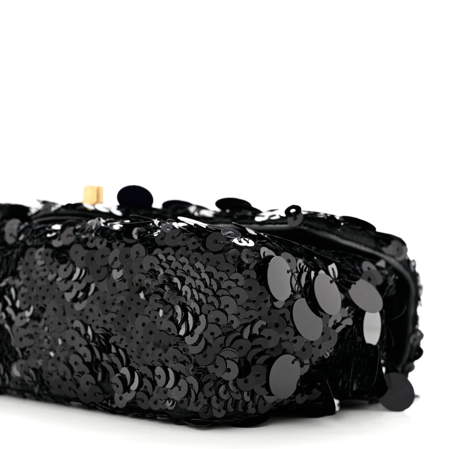 Chanel Sequin Mini Rectangular Flap Black 9 of 10