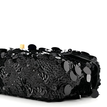 Chanel Sequin Mini Rectangular Flap Black 9 of 10