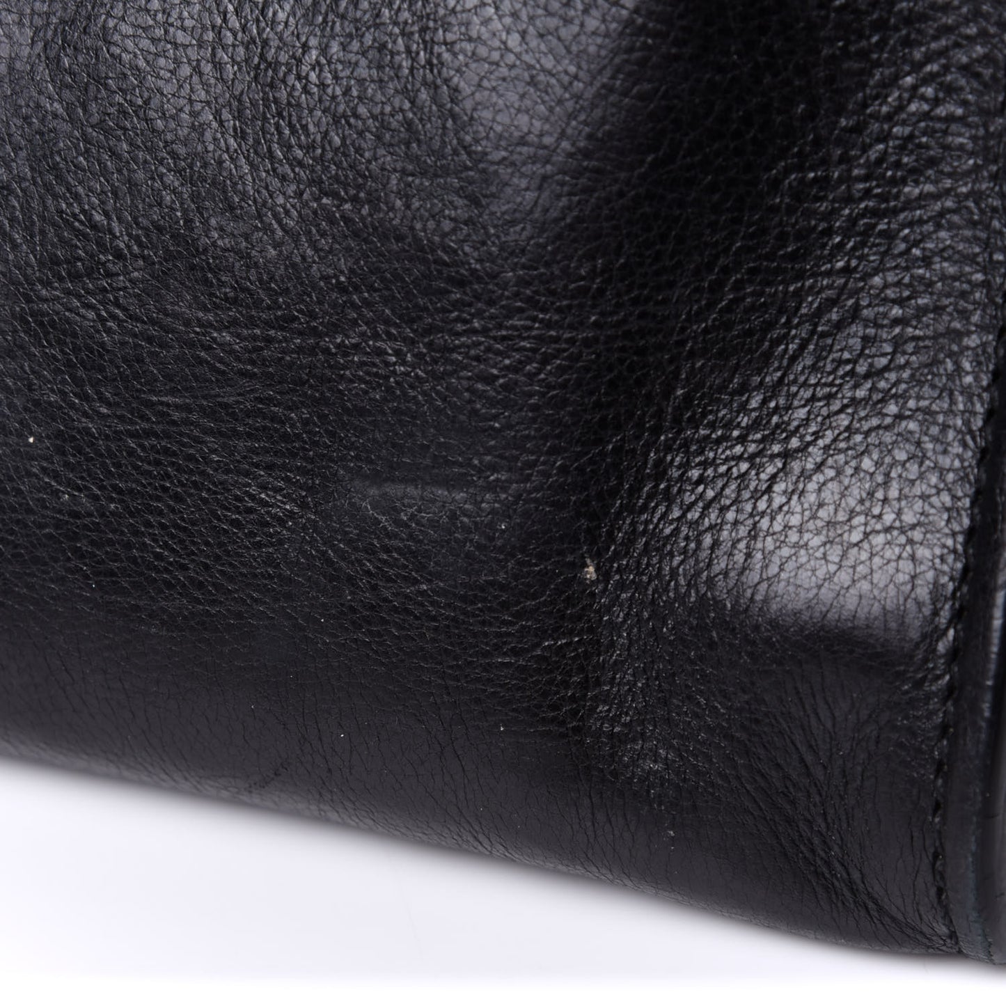 Glace Calf Twin Pocket Tote Black