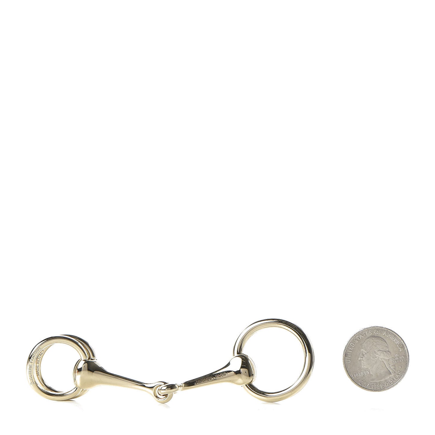 Permabrass Mors Scarf Ring Gold