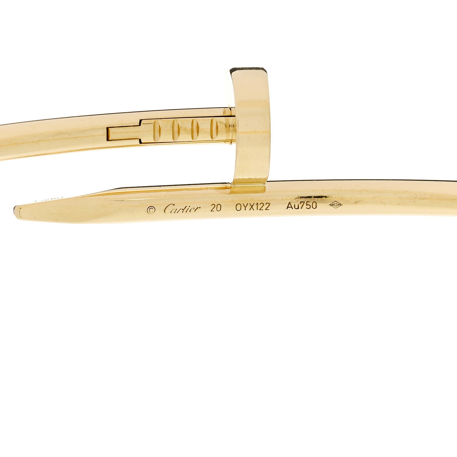Cartier 18K Yellow Gold Juste Un Clou Bracelet 20 4 of 5