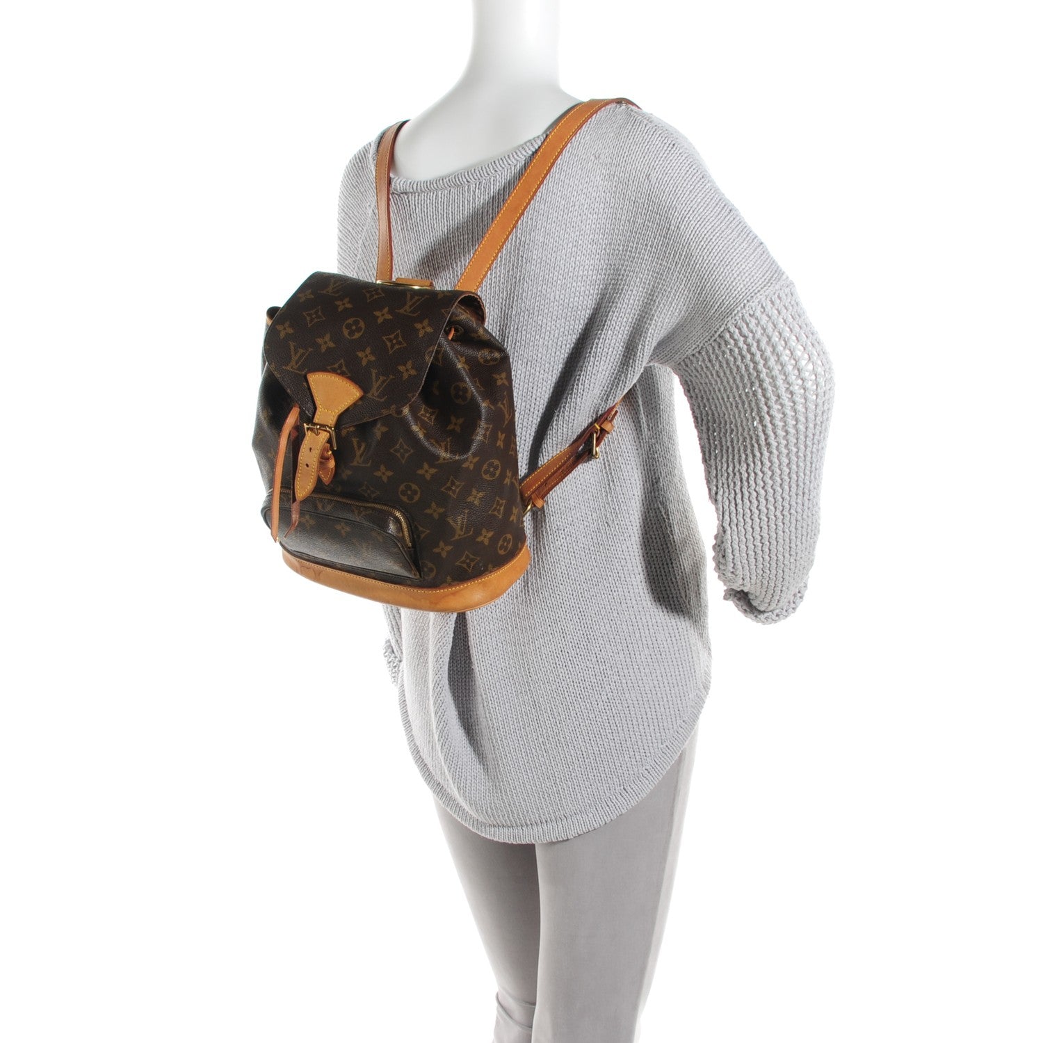 Louis Vuitton Monogram Montsouris MM Backpack 2 of 8